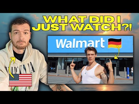 American Reacts to European Goes to Walmart for the First Time