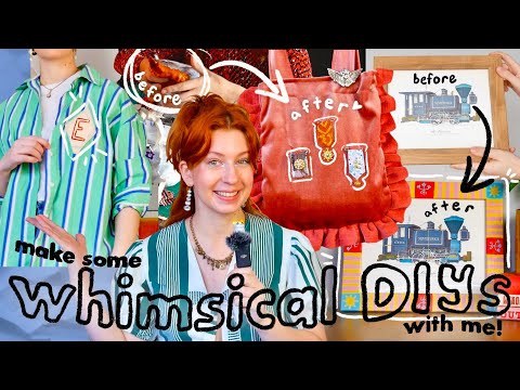 Whimsical Thrift Flips for 2025! | upcycle with me! & recreating pinterest DIYs