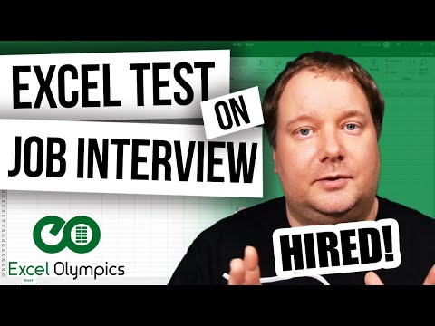 Excel Test for Job Interview 2021