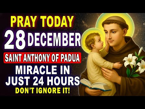 💖SAINT ANTHONY OF PADUA – URGENT MIRACLE PRAYER THAT WORKS IN 24 HOURS 🙏