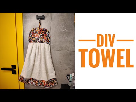 SUSPENDED HAND TOWEL for home, as a gift or for sale / SEWING PROJECT