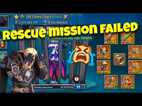 Lords Mobile - Emperor rescue mission failed. We didn't expected this. CRAZY hits!