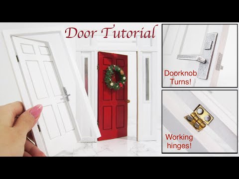 DIY Miniature - Door (actually works!)