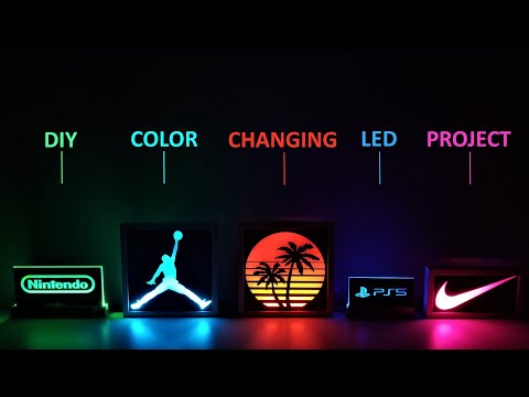 DIY LED Gaming Room Lights - Acrylic Edge Lighting - Nanoleaf