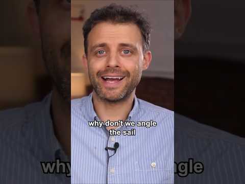 How a sailboat can sail faster than the wind