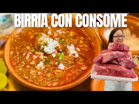 LA MEJOR BIRRIA DE RES CASERA CON CONSOME! Lista para QUESABIRRIA TACOS | Paso a Paso