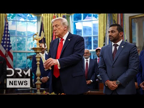 WATCH: Trump Hosts Indian CEOs, Kash Patel at White House Diwali Party, Lights Candle | AQ1G