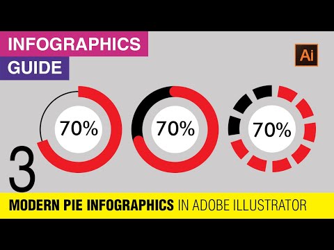Three Modern Pie Infographic Templates | Modern Pie Chart | Illustrator Pie Chart