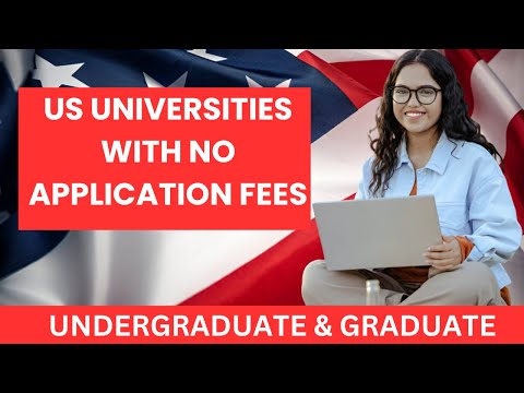 TOP 10 USA Universities With No Application Fees