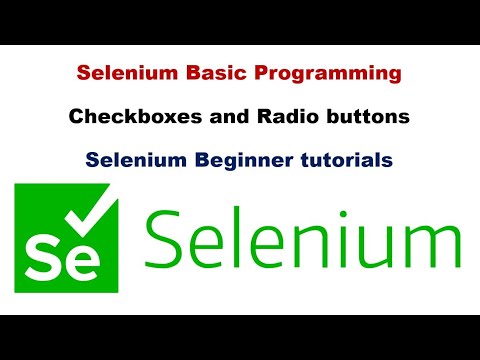 #19 Radio buttons and Checkboxes in Selenium | How to Handle Radio buttons and CheckBox in selenium