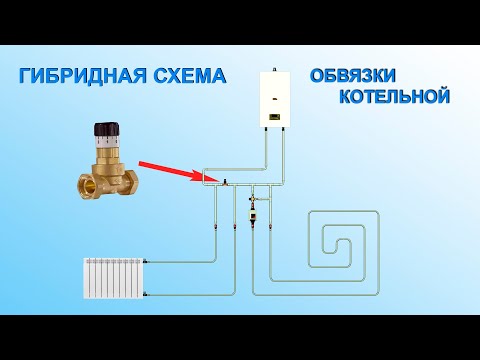 Hybrid boiler piping