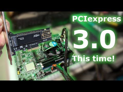 My mistake! Lets re-test the PCIe NVMe adapters, on a REAL PCIe 3.0 slot this time!