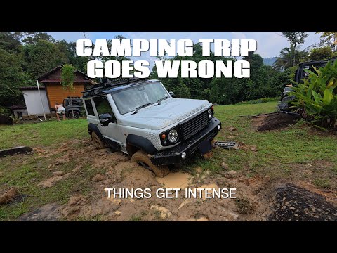Camping trip Goes Wrong | Stuck Jimny