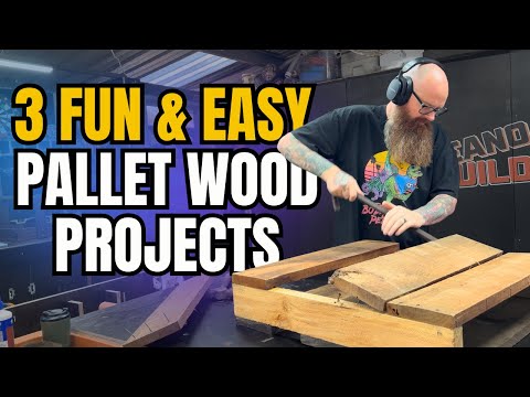 3 Fun & Easy Small Woodworking Projects that use Pallets or Scraps | One Day Builds