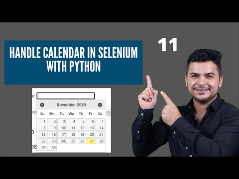 How To Handle Calendar In Selenium Webdriver Using Python