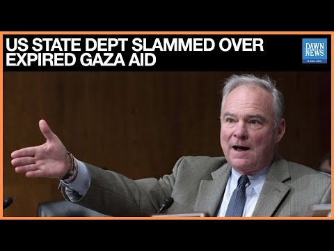US Senator Slams State Dept Official Over Wasting Food Aid Meant for Gaza Children | Dawn News
