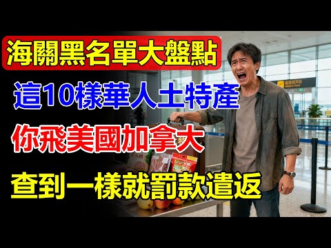 海關黑名單大盤點！這10樣「華人土特產」千萬別帶！不管你飛美國還是加拿大，查到一樣就罰款遣返，別怪我沒提醒你！#生活經驗 #百科密码 #百科