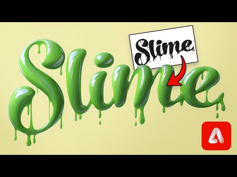 Easy Green Slime Text Effect With Adobe Firefly