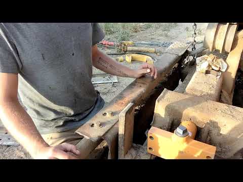 case 450 dozer track tensioner repair part 2 new parts, putting it back together