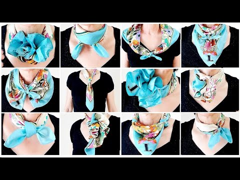 ♡これさえ見れば【ZARA】のシルク【スカーフの巻き方】は簡単！２７アレンジ！how to wear a ZARA silk scarf 27 ways