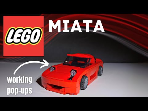 Lego Speed Champions Mazda MX-5 Miata | With working pop-up headlights!