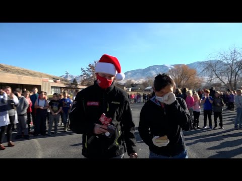 Widowed mother of 9, working as a school janitor, left speechless by amazing Secret Santa gift