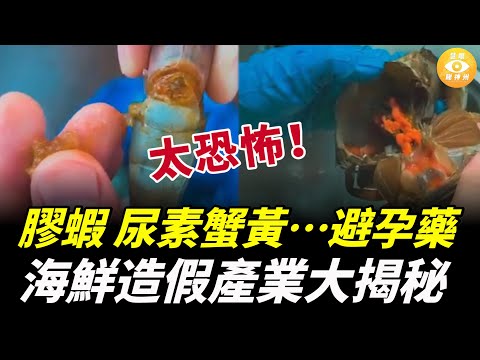 食你唔死算你大命！中國食品太恐怖！海鮮造假產業大揭秘