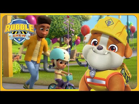 Learn to Ride a Bike | Rubble and Crew | PAW Patrol | Cartoons for Kids
