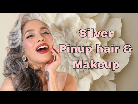 Pinup hair and makeup inspired look.