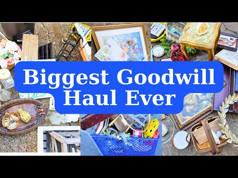 Biggest Ever Goodwill Shop With Me & Haul | Cottage Decor