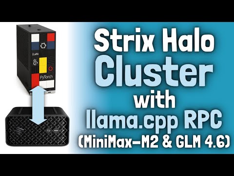Building a Two-Node AMD Strix Halo Cluster for LLMs with llama.cpp RPC (MiniMax-M2 & GLM 4.6)