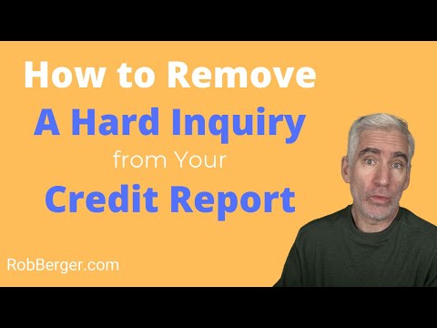 How to Remove a Hard Inquiry on Your Credit Report