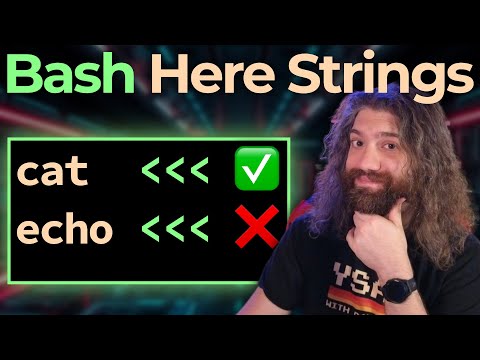 Here Strings in Bash! Redirecting a string into stdin. You Suck at Programming #070