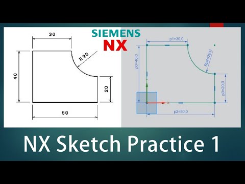 NX Sketch Practice - 01