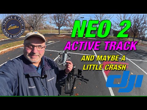 DJI Neo 2 - How well can it track an electric scooter?  Full flight test and maybe a little crash!