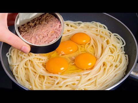 Köstliche Thunfisch-Pasta in 15 Minuten! Diesen Trick habe ich in einem schicken Restaurant gelernt!