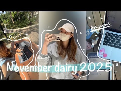 [ENG sub] End of semester vlog📓, lib all day long💤, Projects, Asms, Study 🖊️ 📖  #uni 
