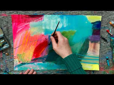 How to start painting & stop overthinking | my favourite playful ways to begin