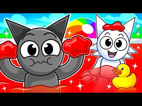 Sprunki FILLED POOL with JELLO in Roblox!