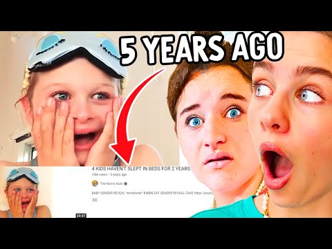 REACTING TO OUR *emotional* VIDEO - 4 KIDS NEVER SLEPT IN BEDS w/Norris Nuts