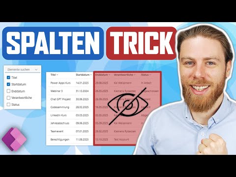Spalten ein-/ausblenden, sortieren & gruppieren mit ComboBox | Power Apps
