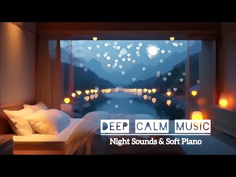 Deep Sleep Piano Music 🌙 Calm Night Ambience for Falling Asleep & Relaxation (3 Hours)