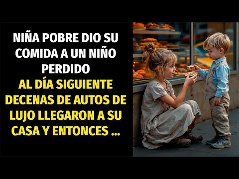 NIÑA POBRE DIO SU COMIDA A UN NIÑO PERDIDO – AL DÍA SIGUIENTE DECENAS DE AUTOS DE LUJO LLEGARON ...