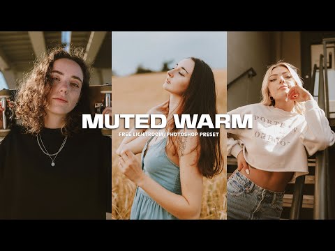How to Create a Muted Warm Preset in Lightroom | Color Grading Tutorial | Free Preset