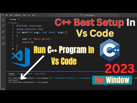 How to Run C++ Program in Visual Studio Code | vs code Setup For C++ on window #C++ #vscode