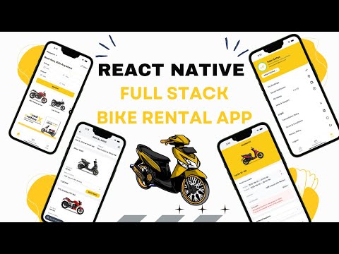🔴 Let's build a Full Stack Bike Rental App with REACT NATIVE using Mongo Db (MERN STACK)