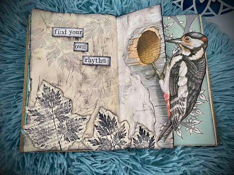 Find Your Own Rhythm - Altered Book Art Journal Tutorial