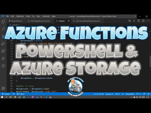 Using PowerShell with Azure Functions and Azure Storage