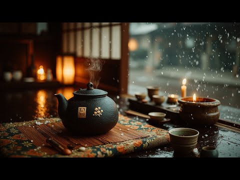 Winter Tea Meditation & Cozy Ambiance | Traditional Asian Calm for Focus & Study Music