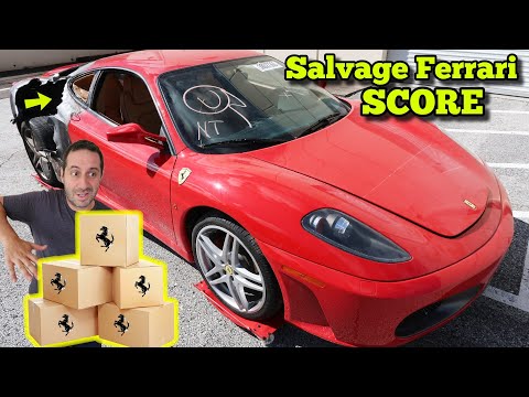I Found the Previous Owner of My Fire Totaled Ferrari! He Sent me 8 Boxes Worth Thousands...
